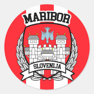 Maribor Classic Round Sticker