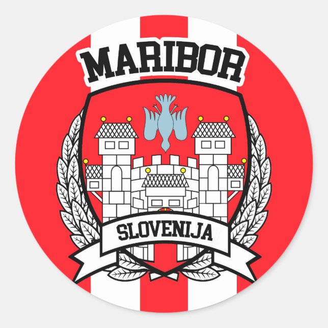 Maribor Classic Round Sticker (Front)