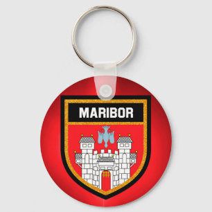 Maribor Flag Keychain