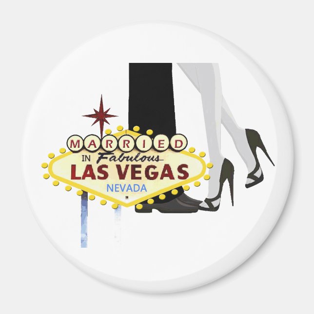 Marié à Las Vegas Magnet (Devant)
