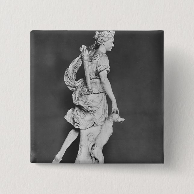 Marie-Adelaide de Savoie 2 Inch Square Button (Front)