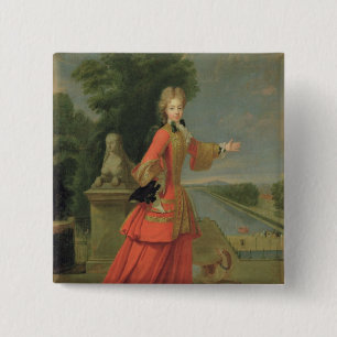 Marie-Adelaide de Savoie  in Hunting Dress 2 Inch Square Button