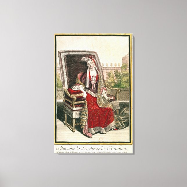 Marie-Anne Mancini  Duchess of Bouillon Canvas Print (Front)