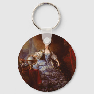 Marie Antoinett of Austria by Jean Baptiste Dagoty Keychain