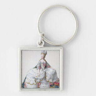 Marie Antoinette (1752-93) from 'Receuil des Estam Keychain