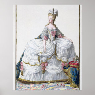 Marie Antoinette (1752-93) from 'Receuil des Estam Poster