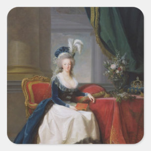 Marie-Antoinette  1788 Square Sticker