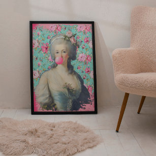 Marie Antoinette Altered Art Modern Trendy Poster