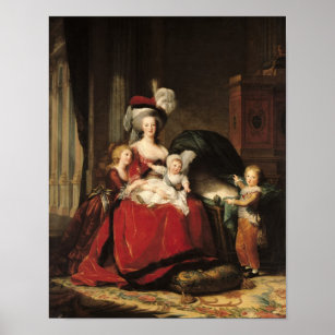 Marie-Antoinette  and her Children, 1787 Poster
