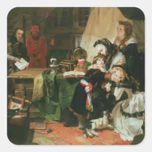 Marie Antoinette and her children Square Sticker