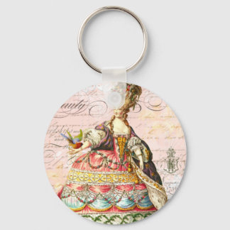 Marie Antoinette and Pink Paris Keychain