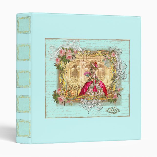 Marie Antoinette au Classeur de la Fête de Versail (Devant/Côté)