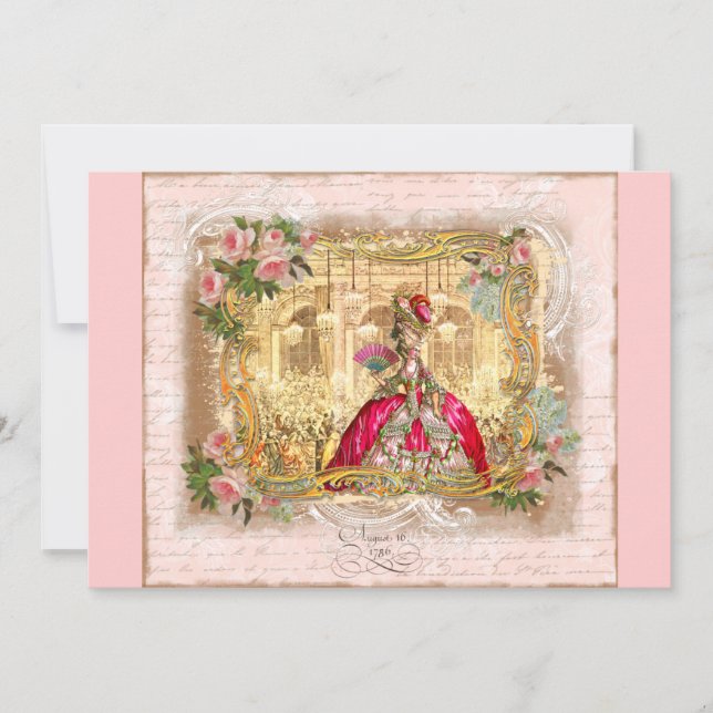 Marie Antoinette aux Invitations du Parti de Versa (Devant)