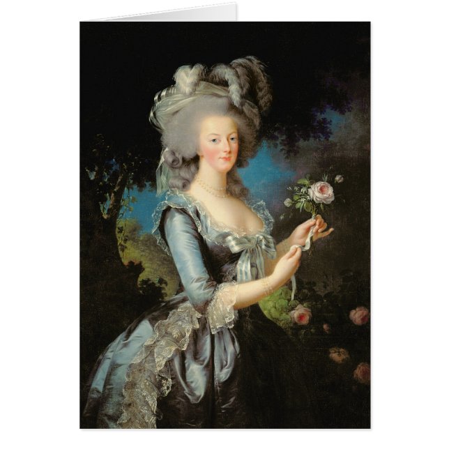 Marie Antoinette avec un rose, 1783 (Devant)