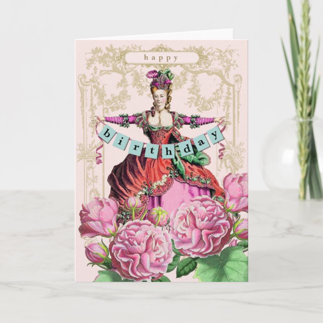 Marie Antoinette Birthday Card (Front)