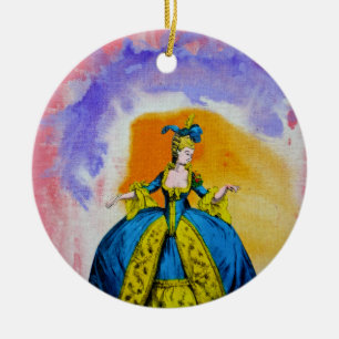 Marie Antoinette by Michael Moffa Ceramic Ornament