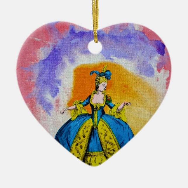 Marie Antoinette by Michael Moffa Ceramic Ornament (Front)