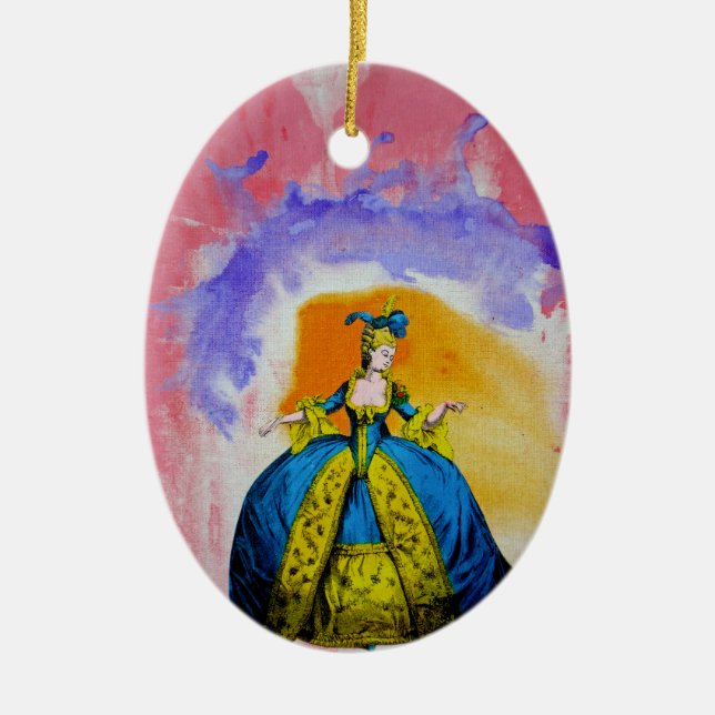 Marie Antoinette by Michael Moffa Ceramic Ornament (Front)