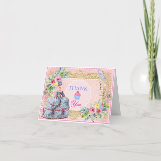 Marie Antoinette ~ Carte de Remerciement 'Mangeons (Devant)