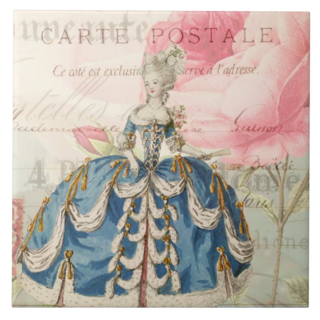 Marie Antoinette Ceramic Tile (Front)