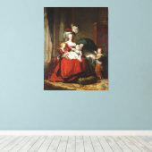 Marie-Antoinette de Lorraine-Habsbourg Canvas Print (Insitu(Wood Floor))