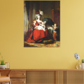 Marie-Antoinette de Lorraine-Habsbourg Canvas Print (Insitu(LivingRoom))
