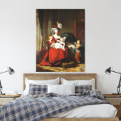 Marie-Antoinette de Lorraine-Habsbourg Canvas Print (Insitu(Bedroom))