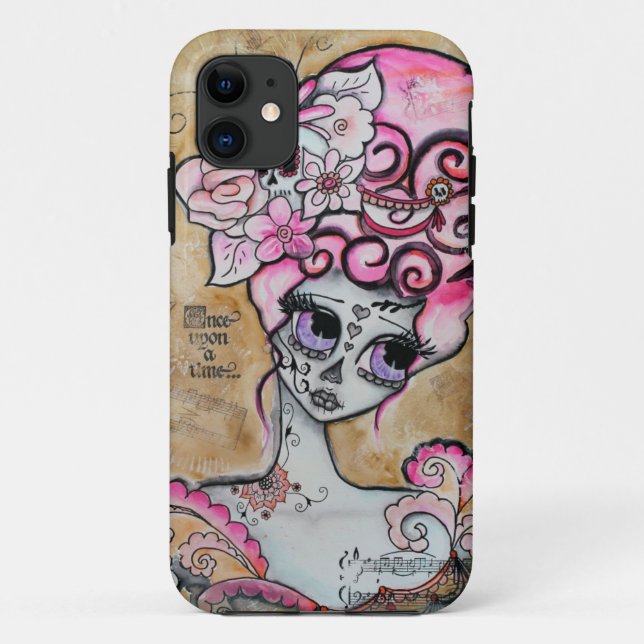 Marie Antoinette, Dia de los Muertos Case-Mate iPhone Case (Back)