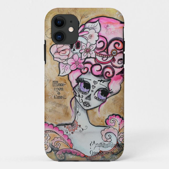Marie Antoinette, Dia de los Muertos Case-Mate iPhone Case (Back)