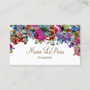 Marie Antoinette en Fleurs ~ Carte de visite
