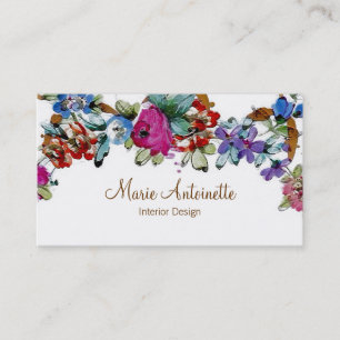 Marie Antoinette en Fleurs ~ Carte de visite