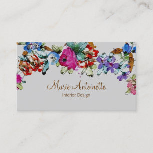 Marie Antoinette en Fleurs ~ Carte de visite