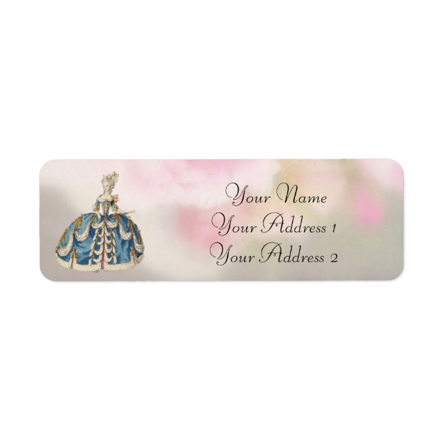 Marie Antoinette Étiquettes de adresse personnalis (Devant)