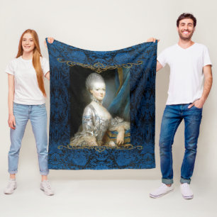 Marie Antoinette Fleece Blanket