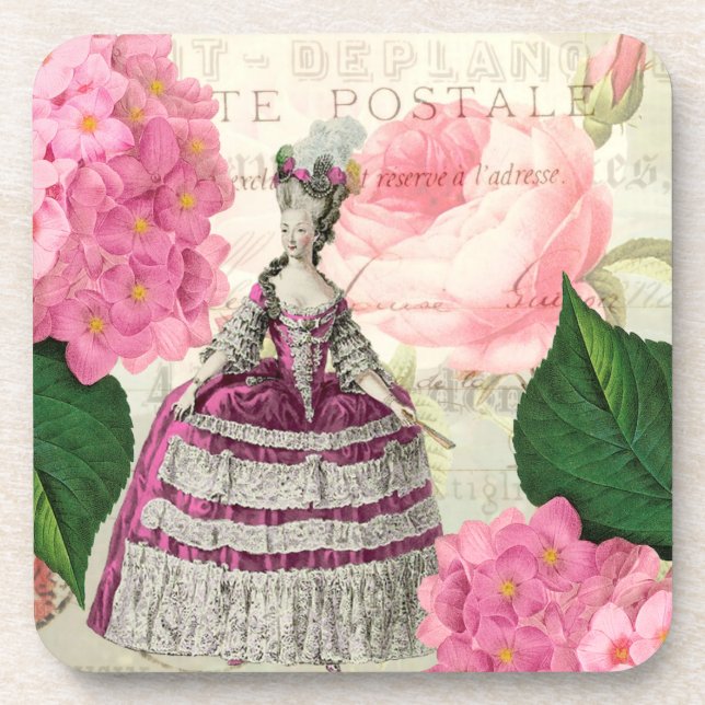 Marie Antoinette French Accent Coasters Set (Front)