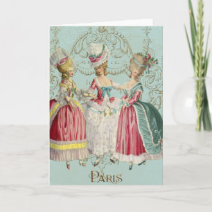 Marie Antoinette French Paris Ladies Card