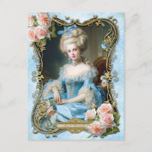 Marie Antoinette,French,Paris,portrait,roses ポストカー Postcard
