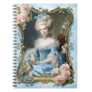 Marie Antoinette,French,Paris,portrait,roses メモ帳 Notebook