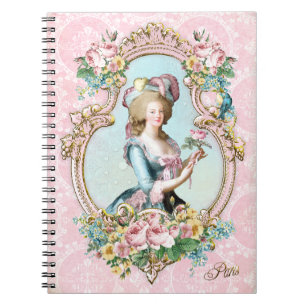 Marie Antoinette,French,Paris,portrait,roses メモ帳 Notebook