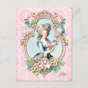 Marie Antoinette,French,Paris,rose,pink ポストカード Postcard