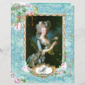 Marie Antoinette French Stationery and Cards (Front/Back)