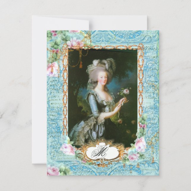 Marie Antoinette French Stationery and Cards (Front)
