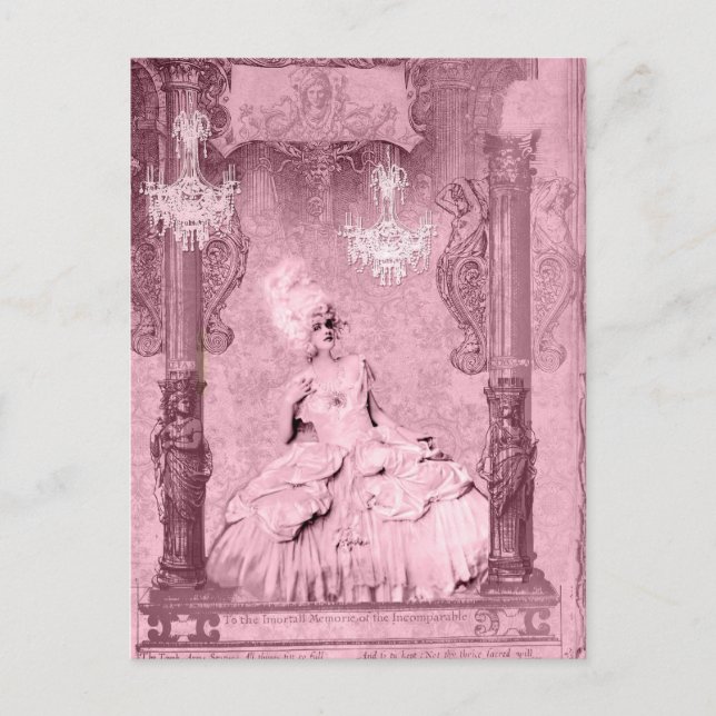 Marie Antoinette Immortal  Memorie Customized Postcard (Front)