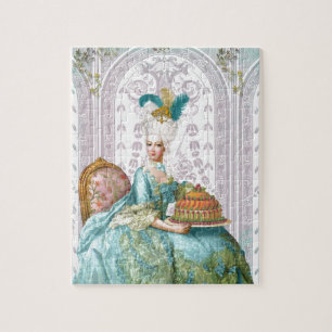 Marie Antoinette in Aqua Jigsaw Puzzle