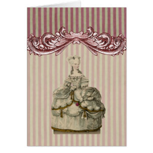 Marie Antoinette in Extravagant Dress -