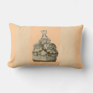 Marie Antoinette in Extravagant Dress Pillow 13x21