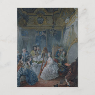 Marie Antoinette  in her chamber at Versailles Postcard