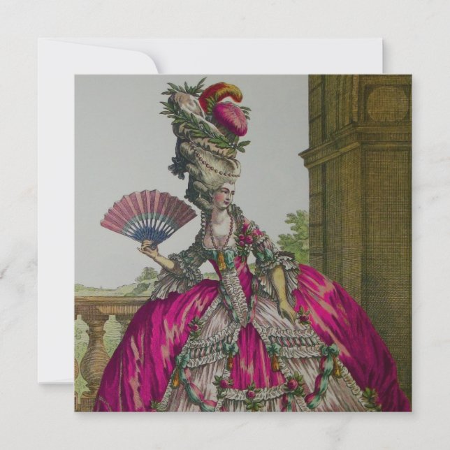 Marie Antoinette ~ Invitations / RSVP (Devant)