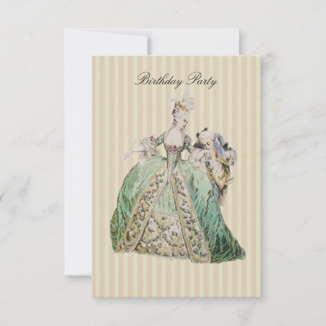 Marie Antoinette ~  Invitations / RSVP #16 (Front)