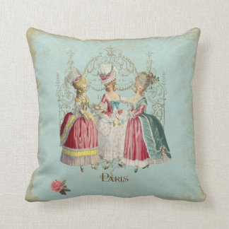 Marie Antoinette Ladies in Waiting Throw Pillow
